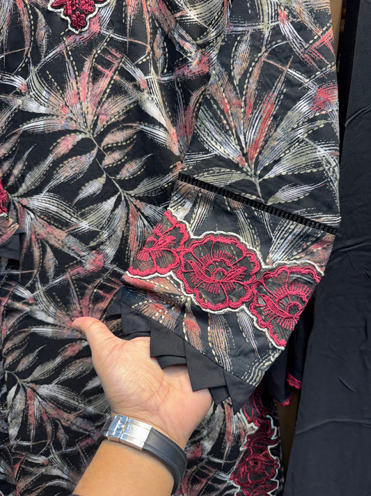 AYZEL EMBROIDERED CORD SET 07A