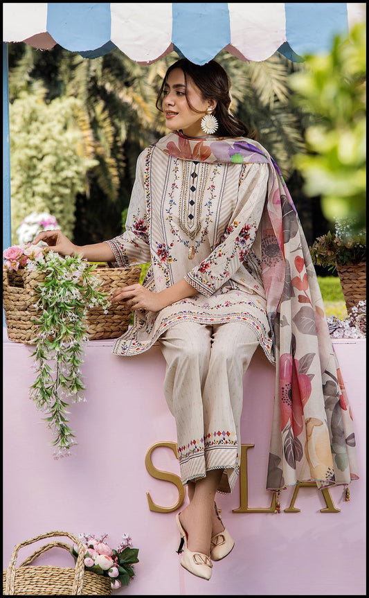 AYZEL DIGITAL PRINTED 3 PC CORD SET WITH DUPATTA AS113