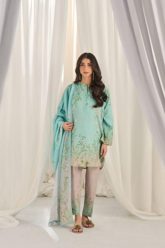 AYZEL DIGITAL PRINTED 3 PC CORD SET WITH DUPATTA  ACE1051