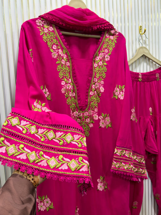 LIALI FARSHI SALWAR EMBROIDERED BY AYZEL L309
