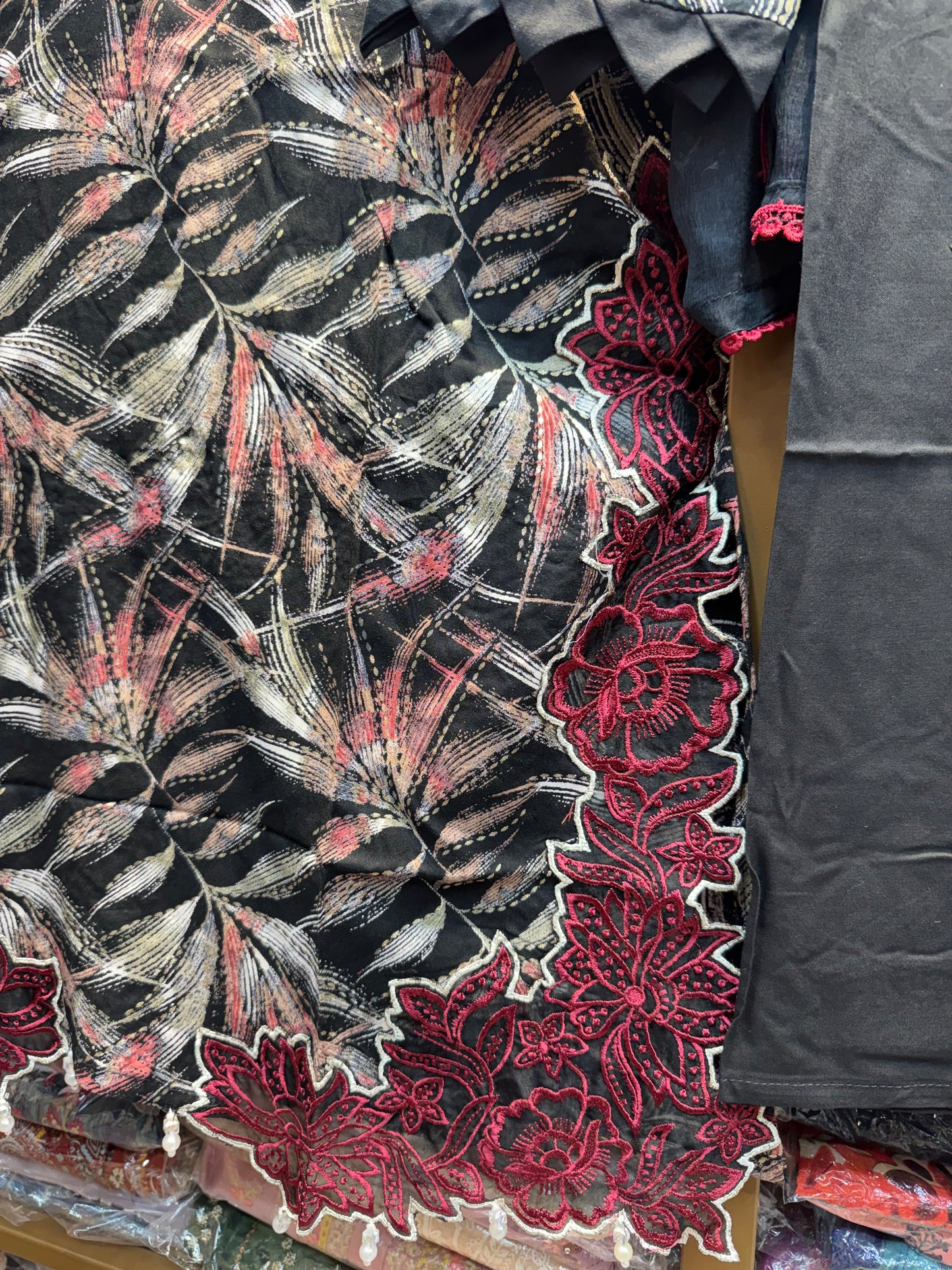 AYZEL EMBROIDERED CORD SET 07A