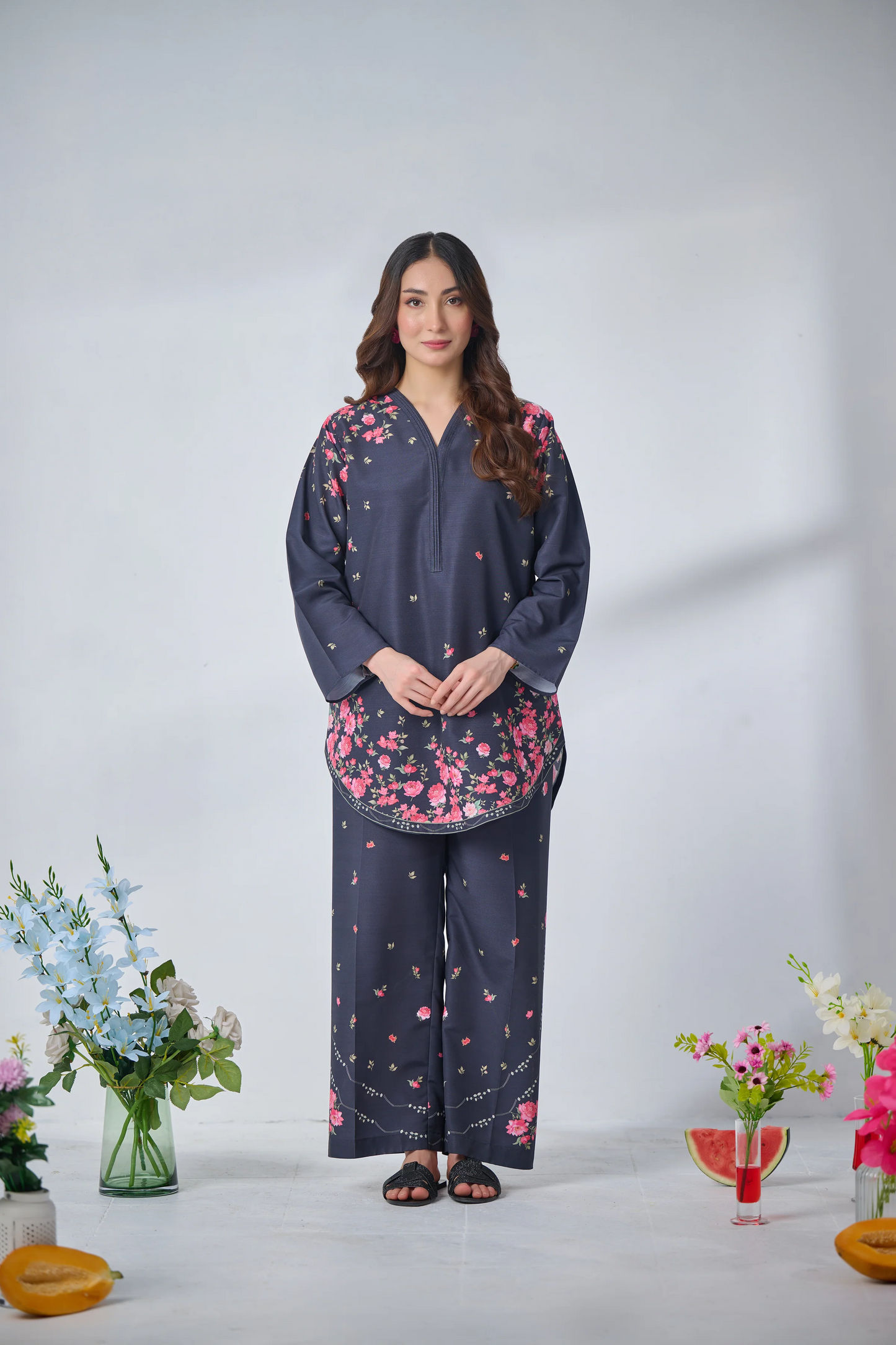 AYZEL DIGITAL PRINTED 3 PC CORD SET WITH DUPATTA  ACE1061