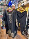 AYZEL EMBROIDERED CORD SET-390 BLACK