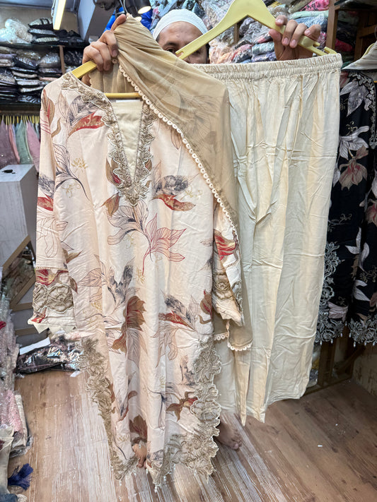 AYZEL EMBROIDERED CORD SET 04B