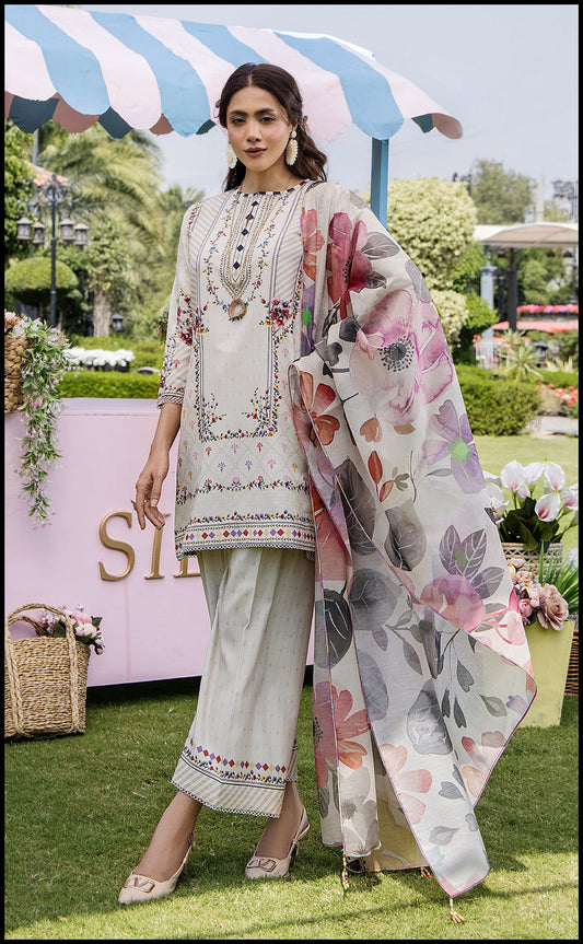AYZEL DIGITAL PRINTED 3 PC CORD SET WITH DUPATTA  AS113