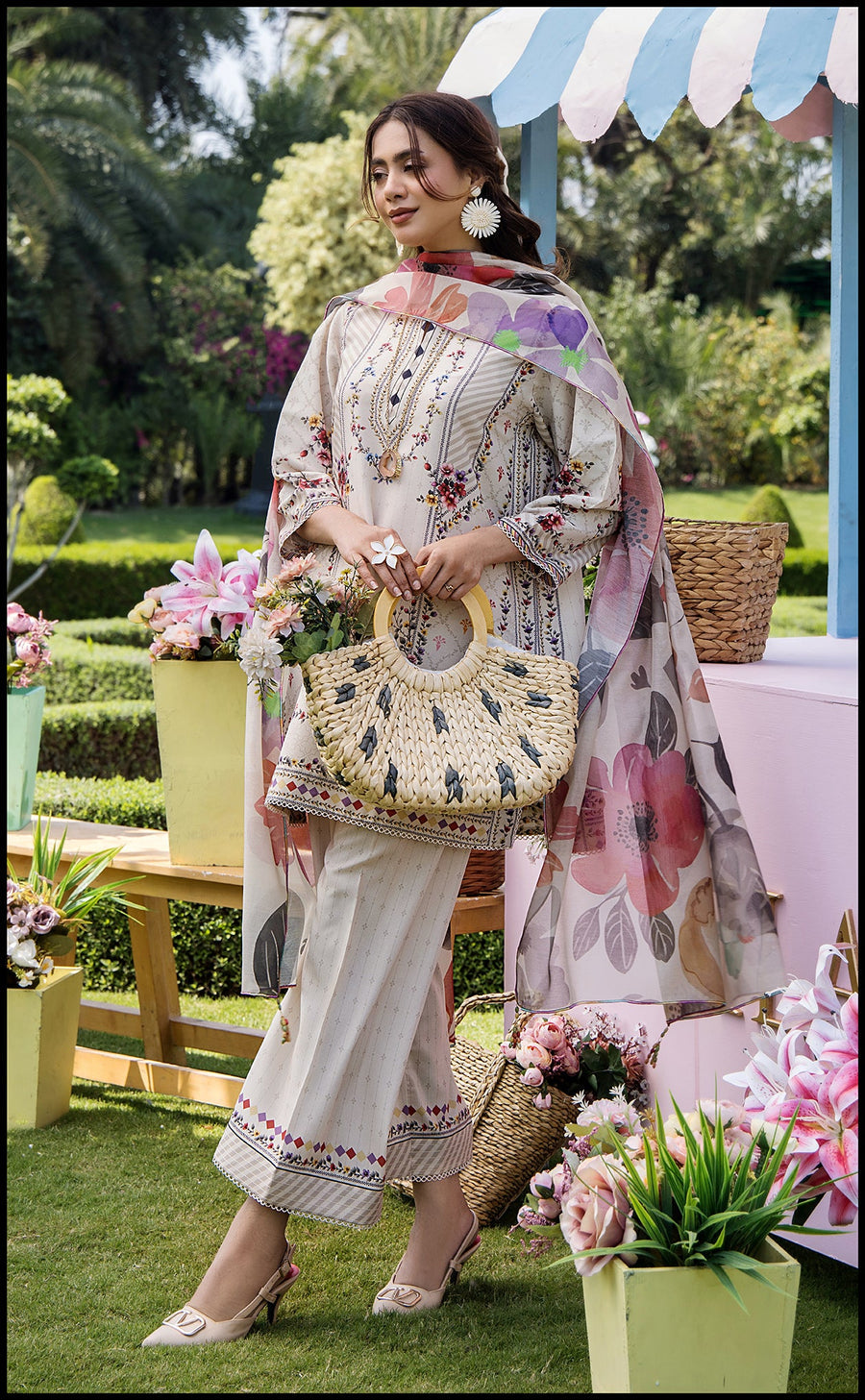 AYZEL DIGITAL PRINTED 3 PC CORD SET WITH DUPATTA  AS113