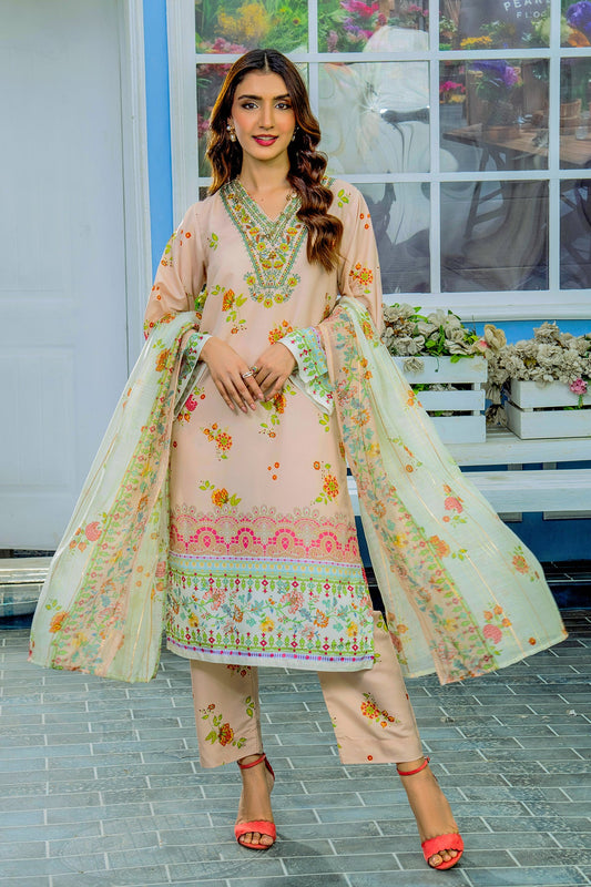 AYZEL DIGITAL PRINTED 3 PC CORD SET WITH DUPATTA  AS115