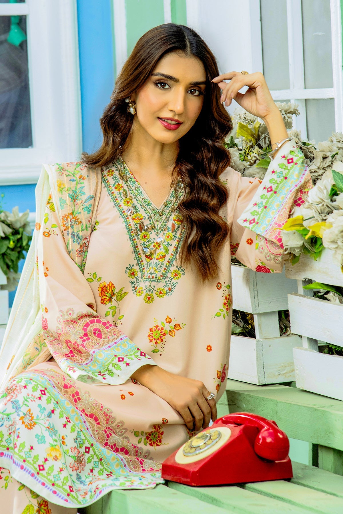 AYZEL DIGITAL PRINTED 3 PC CORD SET WITH DUPATTA  AS115