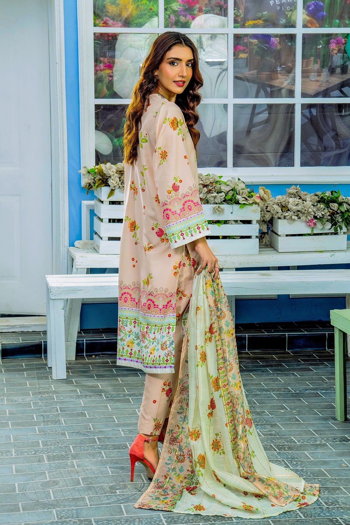 AYZEL DIGITAL PRINTED 3 PC CORD SET WITH DUPATTA  AS115