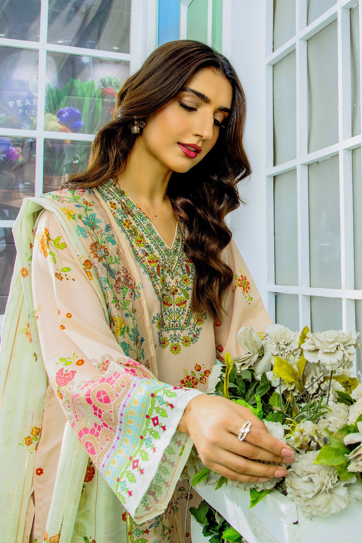 AYZEL DIGITAL PRINTED 3 PC CORD SET WITH DUPATTA  AS115