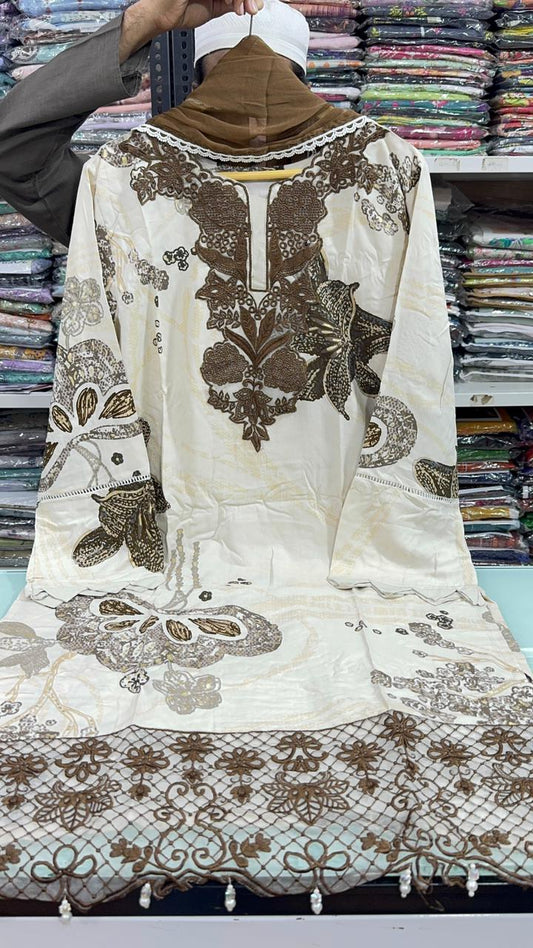 AYZEL EMBROIDERED CUTWORK D-01