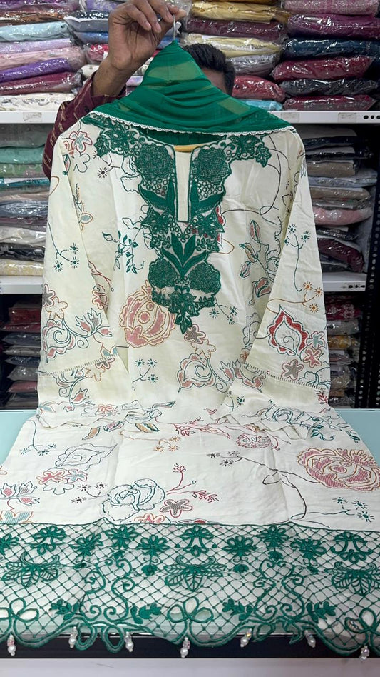 AYZEL EMBROIDERED CUTWORK D-02