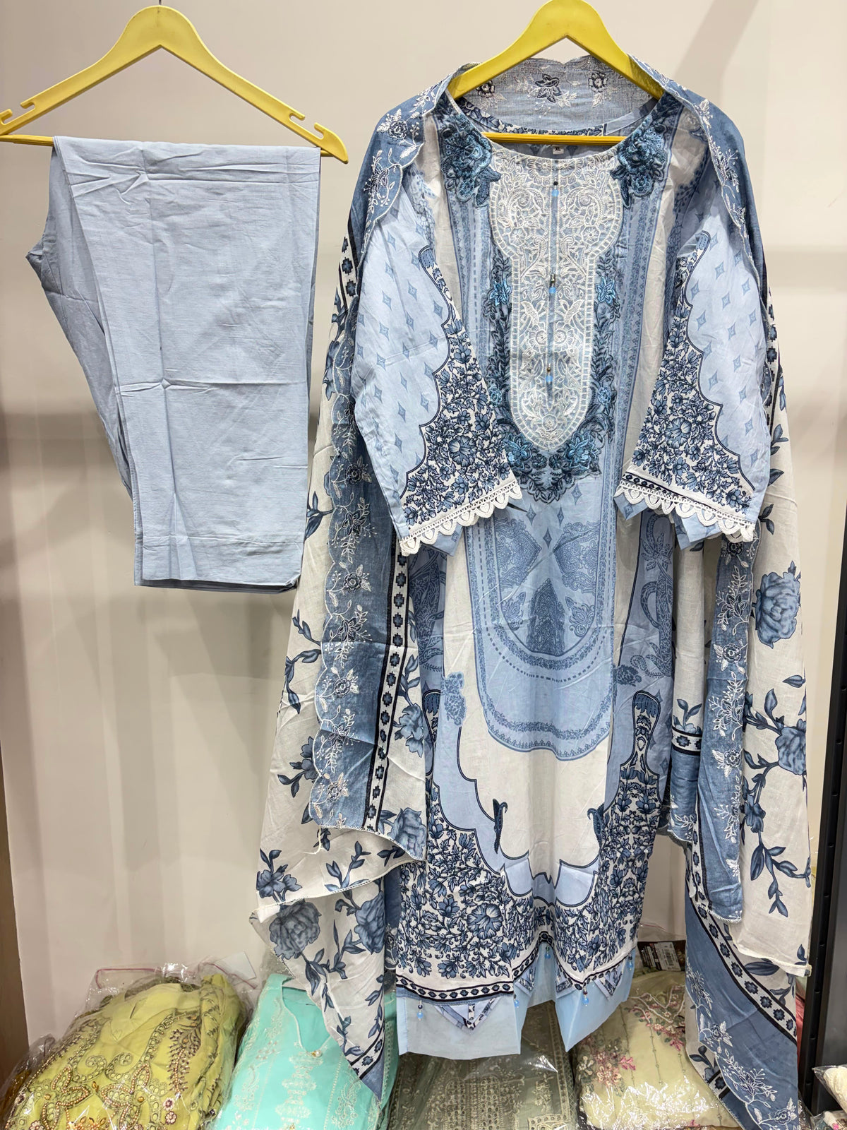NEEDAL WONDER COTTON EMBROIDERED DUPATTA BY AYZEL-DN-07