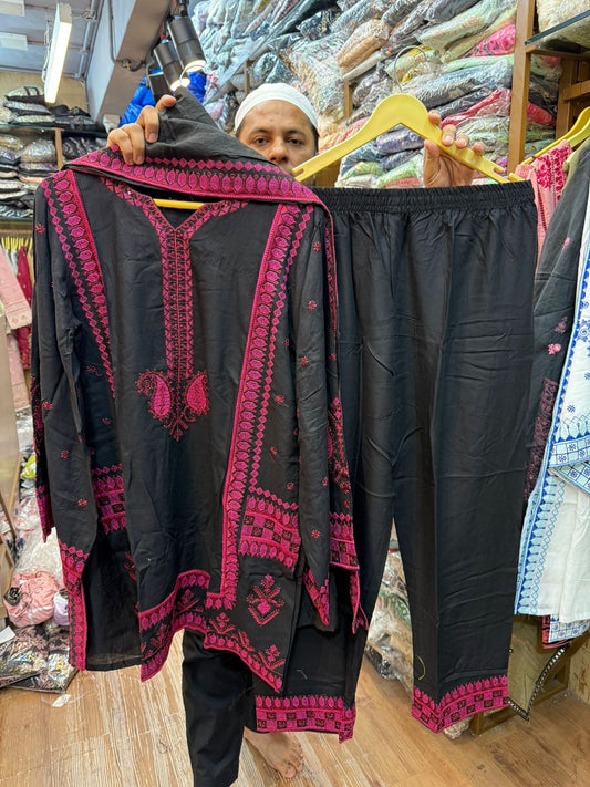 AYZEL EMBROIDERED CORD SET 06B