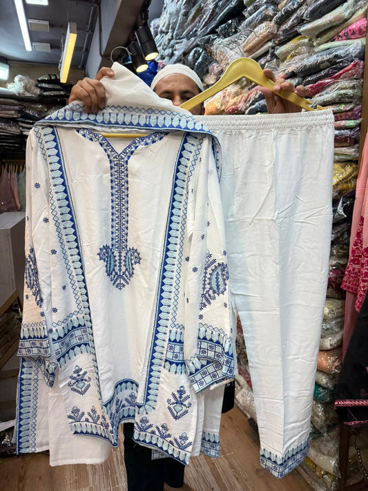 AYZEL EMBROIDERED CORD SET 06A