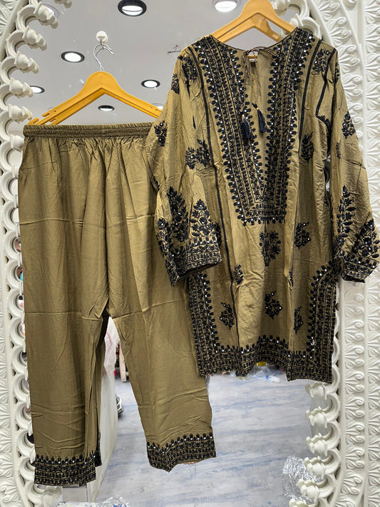 AYZEL EMBROIDERED CORD 01D