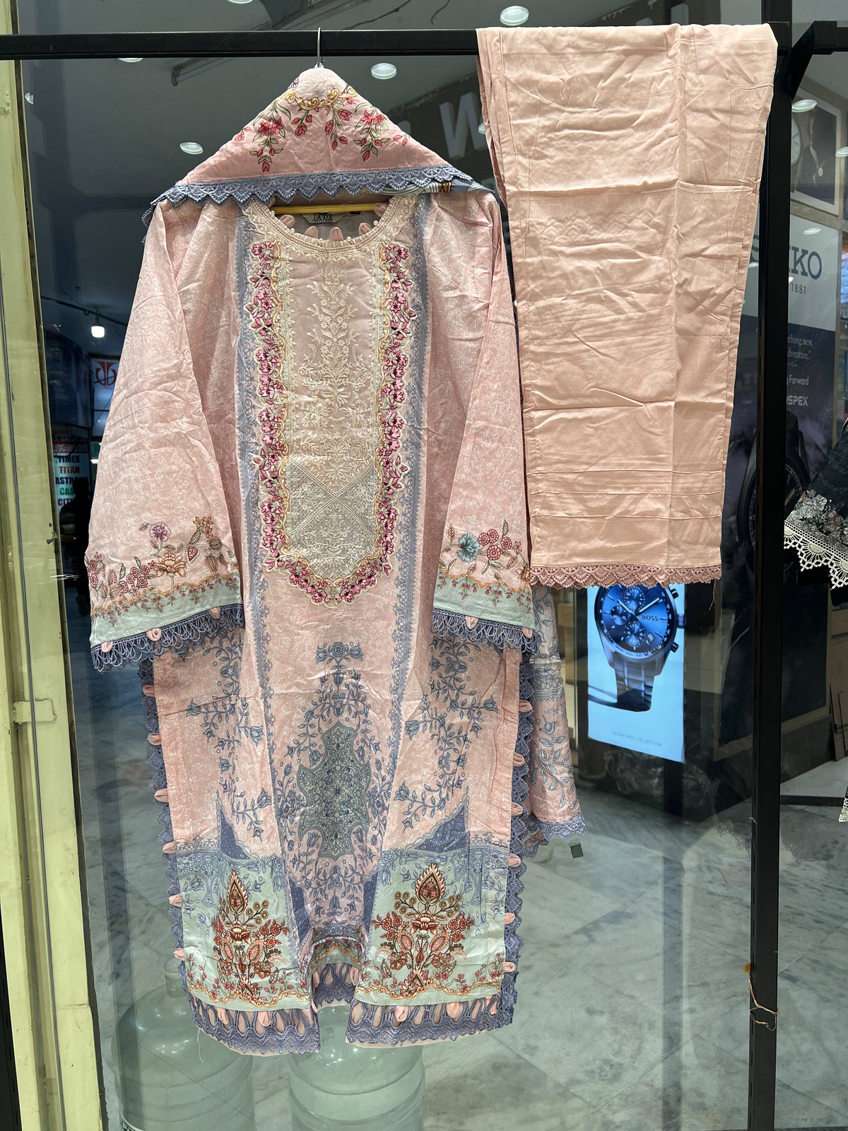 Jade Ayzel Silk Dupatta D-01